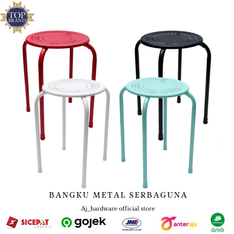 Bangku Besi Minimalis / Bangku Cafe / Bangku Bakso / Bangku Serbaguna