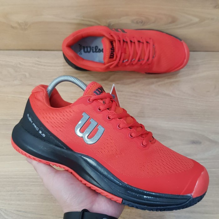 TENIS-SEPATU- SEPATU TENIS WILSON RUSH PRO 3.0 SEPATU TENNIS WILSON RUSH PRO - MERAH, 40 -SEPATU-