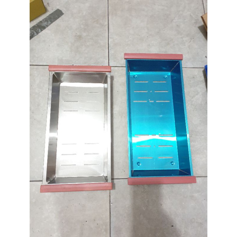 keranjang peniris stainless 35cm x 20cm