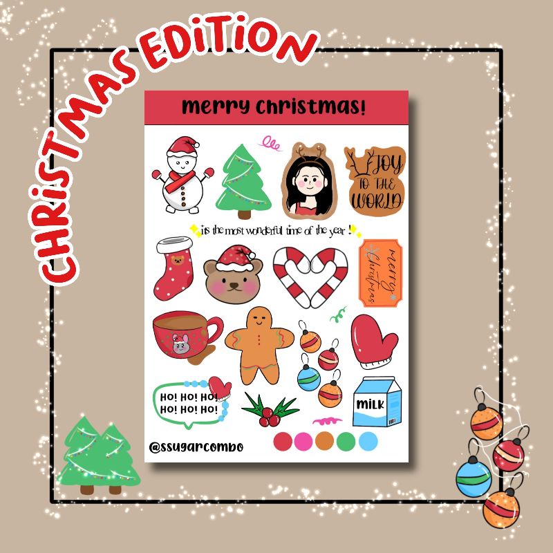 

Christmas Edition Sticker Sheet