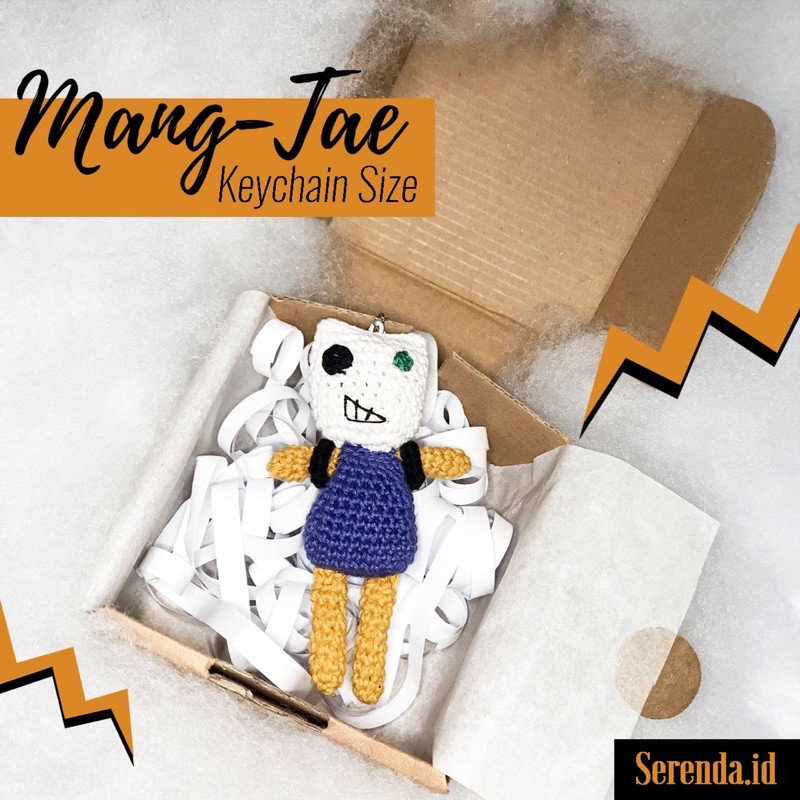 Mang Tae Keychain (Boneka Rajut Amigurumi)