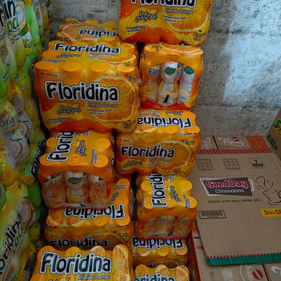 

FLORIDINA ORANGE 350ML DUS ISI 12 BOTOL/FLORIDINA RASA JERUK