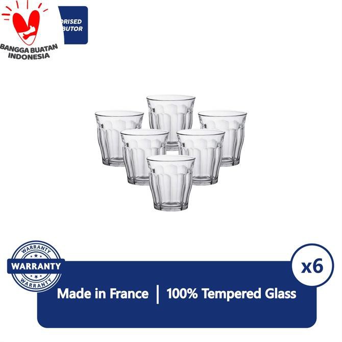 Duralex Gelas Kopi Picardie 220 ml - Set Of 6