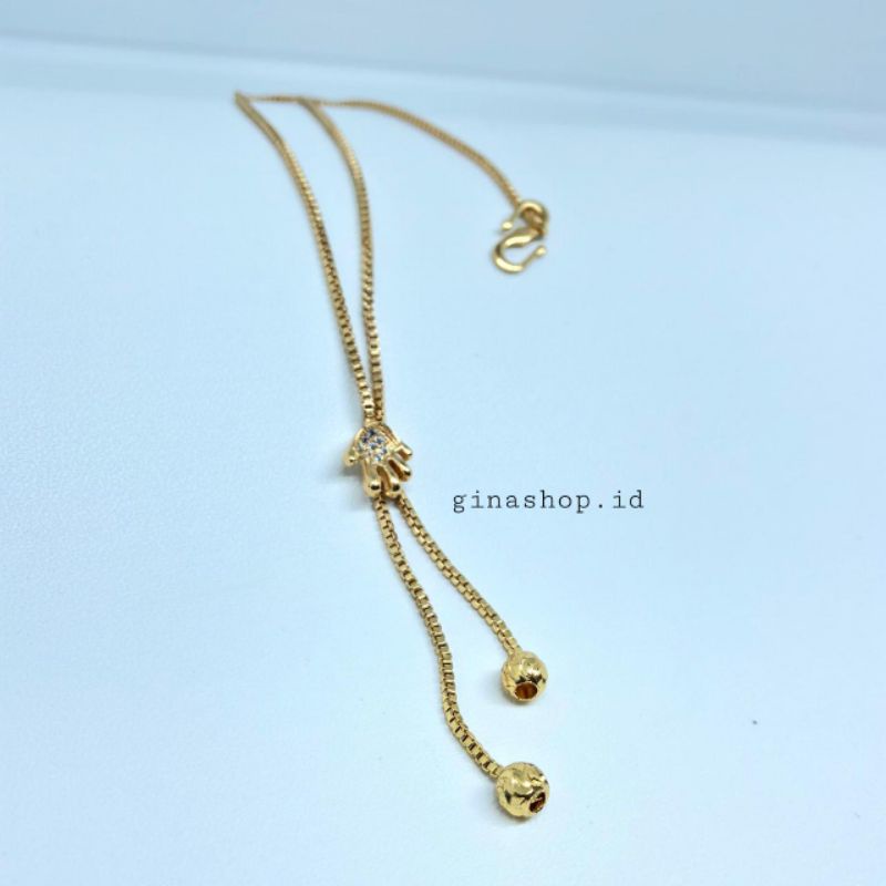 Kalung Anak Anak Kalung Koye Permata Bahan Xufing Anti Karat Gold Terbaru Panjang 35cm Terbaru Elegan Cantik