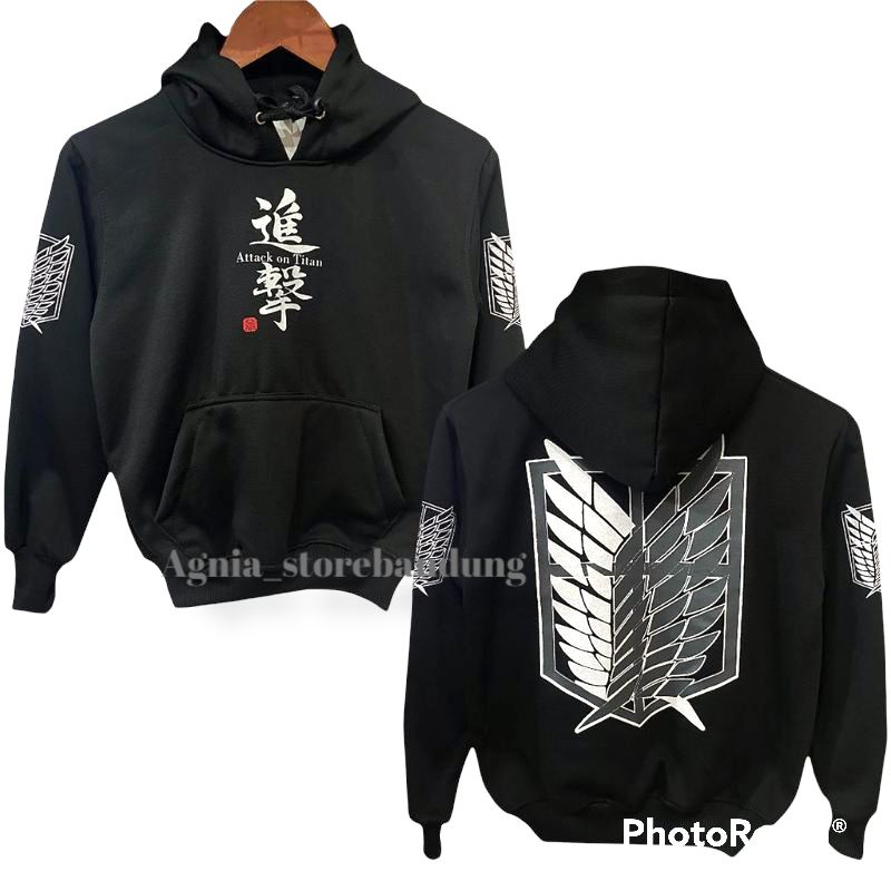 Jaket Anak Titan Sweater Hoodie AOT Anak Usia 5-12 tahun / AOT Kids / Jaket AOT ANAK / Jaket hoodie 