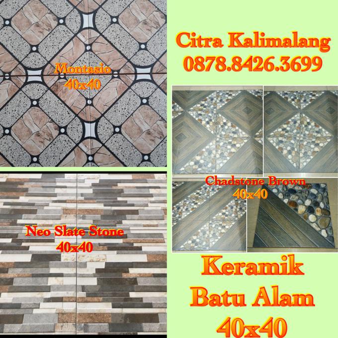Keramik Batu Alam Ukuran 40X40 Mulia