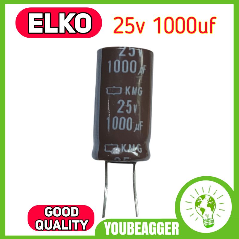 elko 25v 1000uf kapasitor