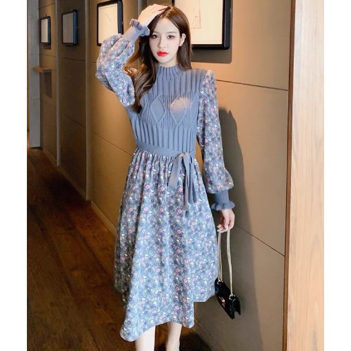 knee length dresses for ladies Seaside Retreat Sweater Knit Midi Dress (Tan)