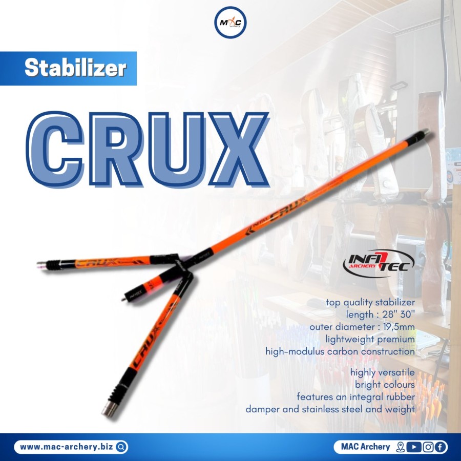 Stabilizer Infitec Crux Carbon Premium - stabiliser busur panahan