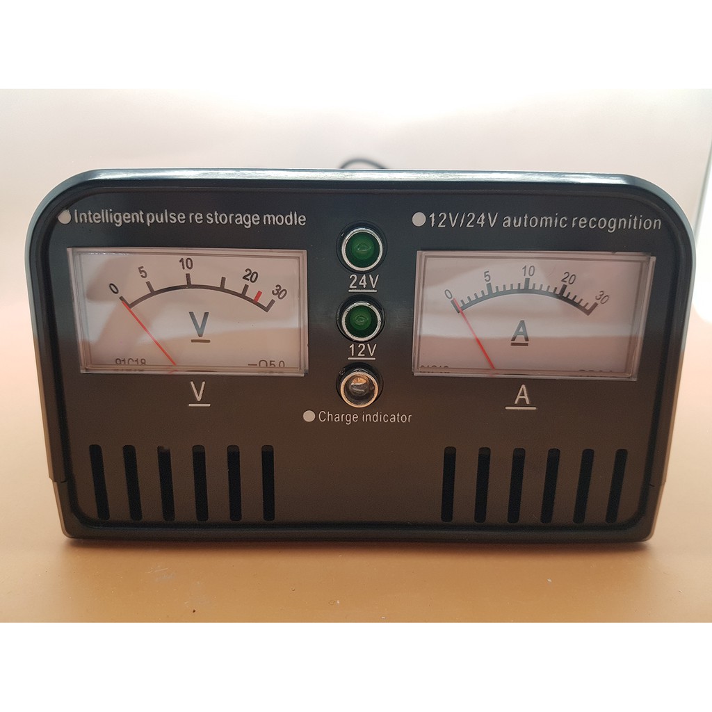 Promo Charger aki Otomatis 20 Ampere ( Charger untuk Aki 12 Volt & 24 volt) Diskon