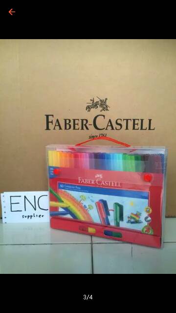 

HJK faber castell 60w Connector pen 60 warna fabercastell spidol color per set - enc.sup