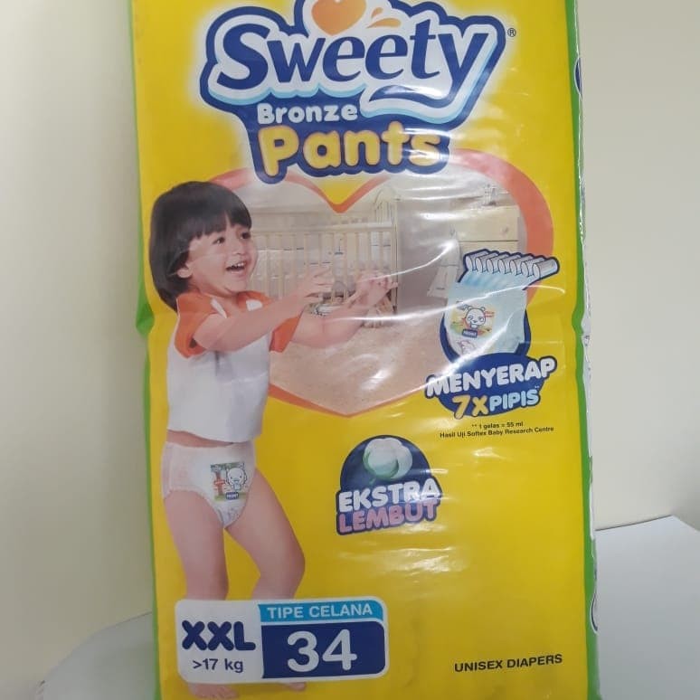 Diapers murah Sweety Bronze XXL 34