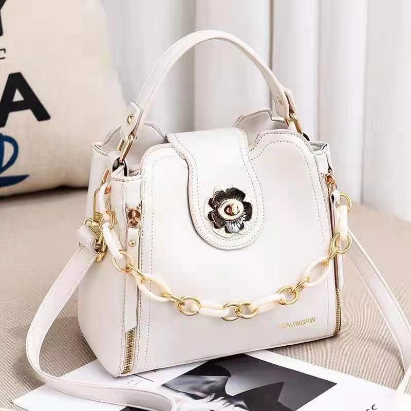 GI 12856 RISCE TAS HAND BAG 2 TALI IMPORT WANITA CEWEK PEREMPUAN JAKARTA BATAM FLOWER JT EL 5730