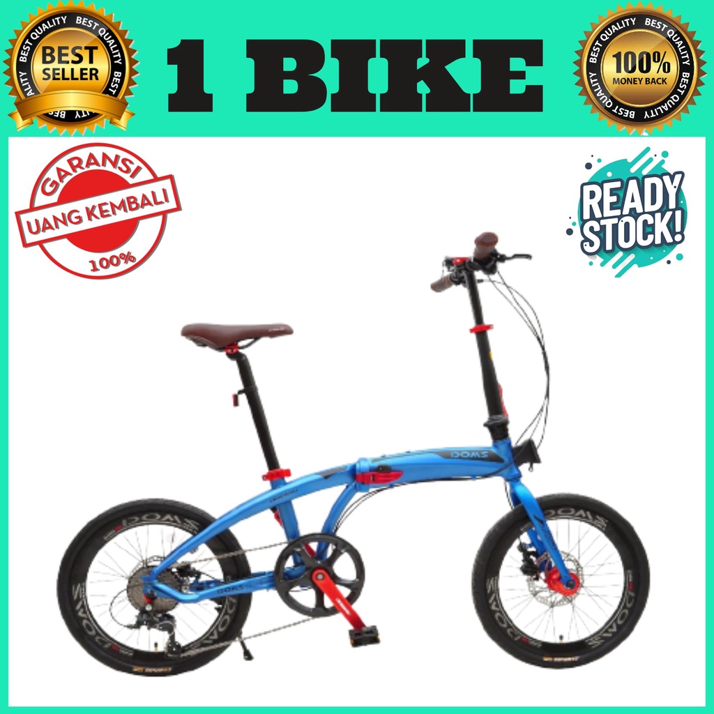 Sepeda Lipat  Folding Bike 20 Odessy Doms 9 Speed