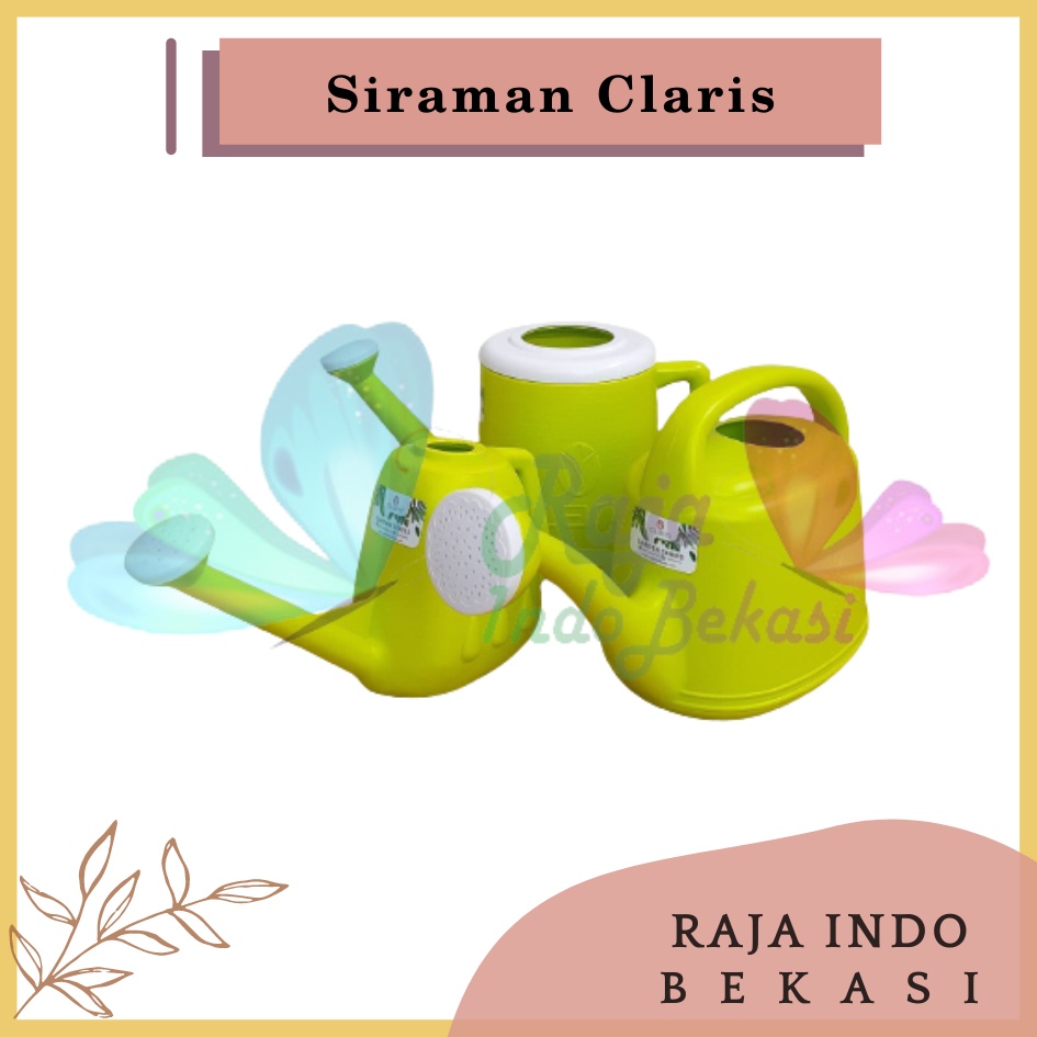 Claris 5953 1,3 Liter Pot Siram Siraman Alat Penyiram Tanaman Bunga Springtime Plastik Primavera 1,3 Liter Siraman Claris 5953 Gembor-Penyiram Tanaman Claris Mini 1 L