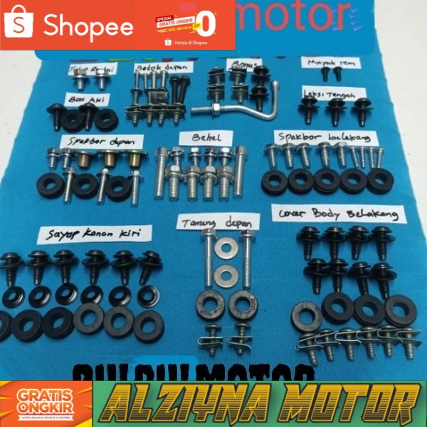 baut lengkap full body F1ZR fulset /Poswan