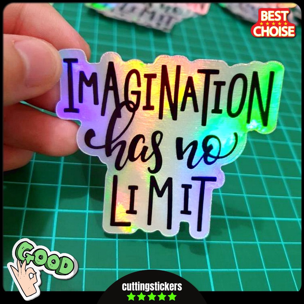 Stiker Sticker Hologram Quotes Pq002 Sedang Shopee Indonesia