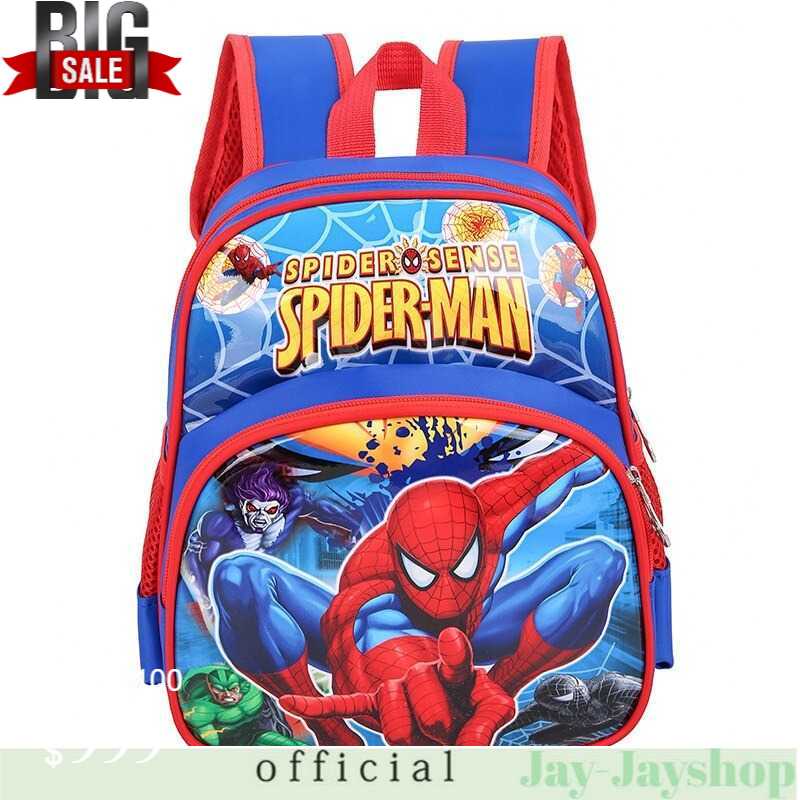 SUNEIGHT Tas Ransel Sekolah Anak Lucu Karakter Spiderman Sense - B306