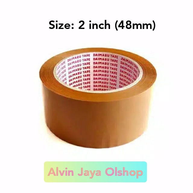 

Daimaru Lakban Coklat dan bening size 2 Inci