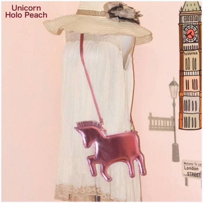 PROMO  Unicorn Hologram Rainbow Sling Bag | Tas Selempang Model Kuda Pelangi  Terlaris