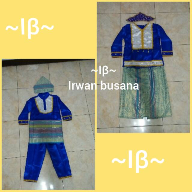 Baju adat anak2 bangka belitung ( size XXL anak SMP )