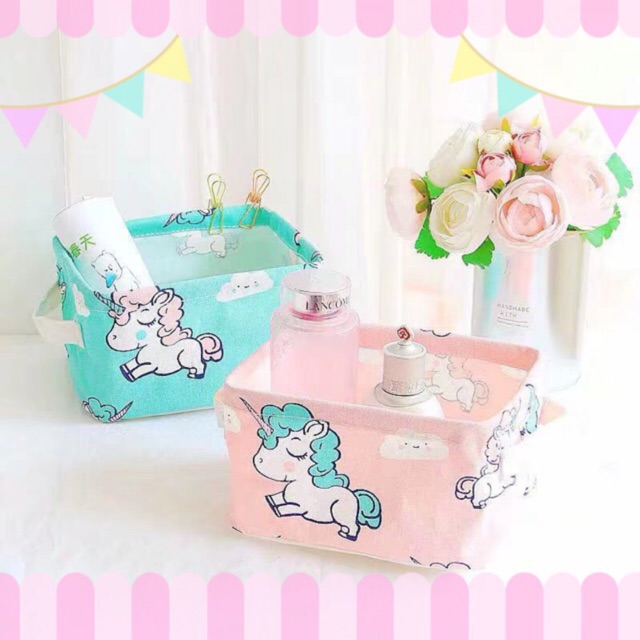 Keranjang Serbaguna Storage Multifungsi Box keranjang Unicorn Keranjang HelloKitty