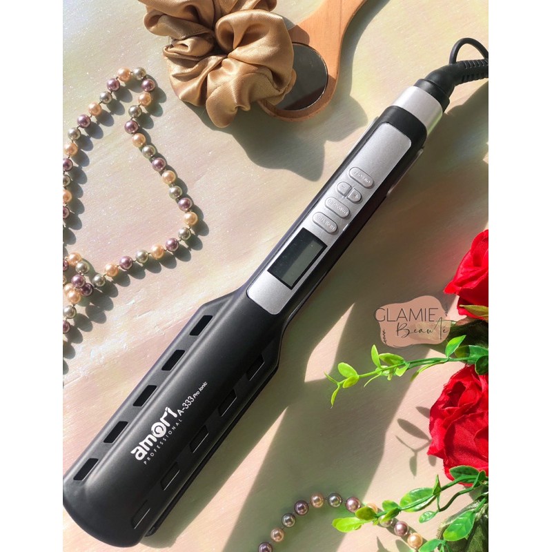 Amori 333 Pro Ionic Hair Iron / Catokan pro ionic ✨ / Alat Pelurus Rambut / Pengeriting rambut