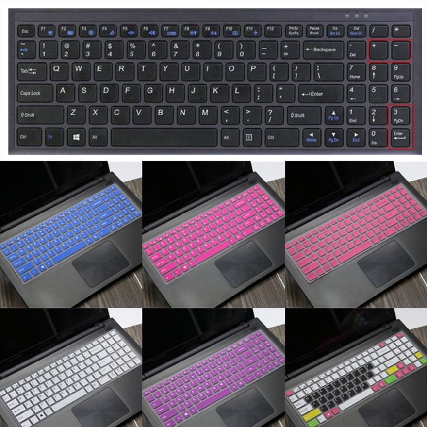 For 15.6 Inches Hasee K590C K640E Soft Ultra-thin Silicone Laptop Keyboard Cover Protector