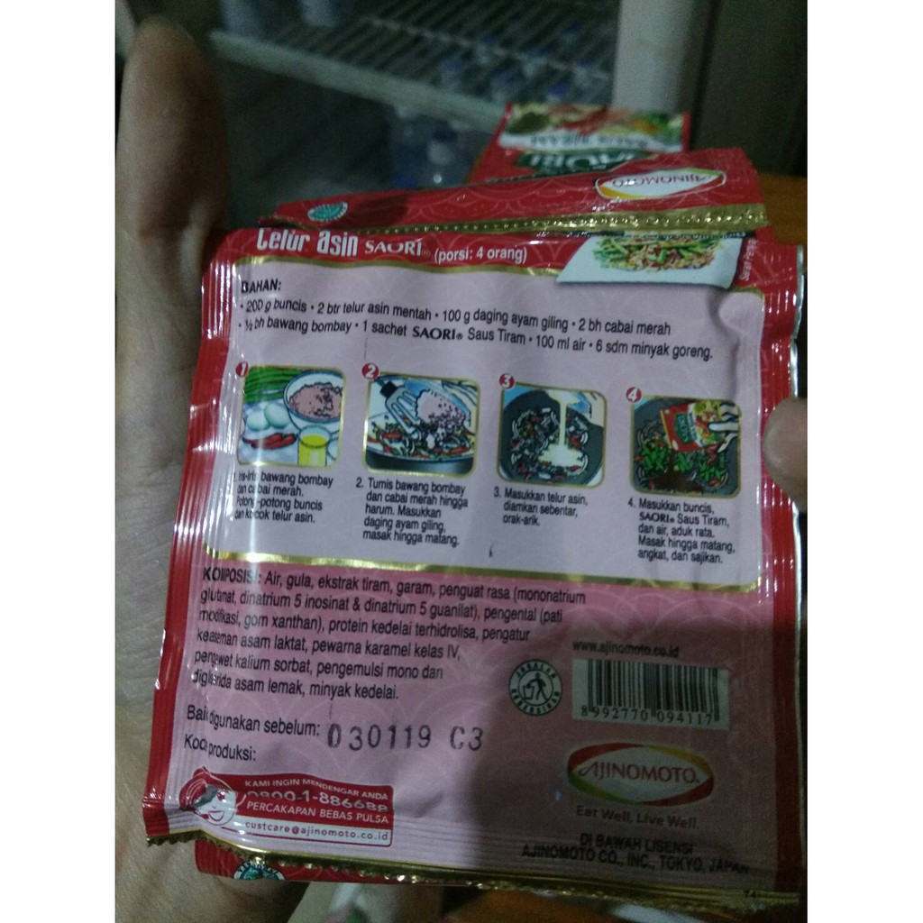 SAORI SACHET 1 RENCENG ISI 10 SACHET