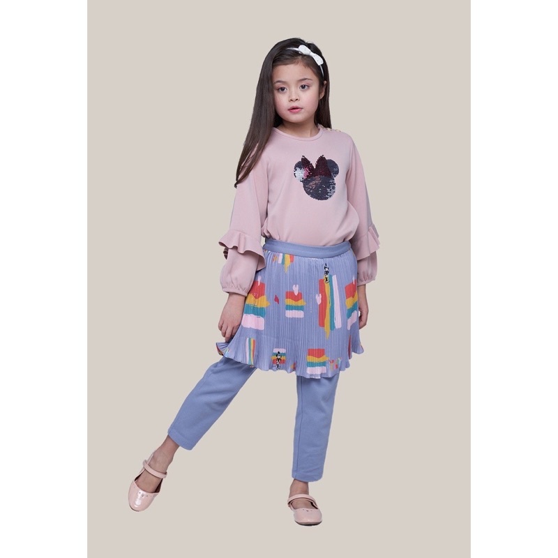 New Riamiranda Minnie Pleats Skirt Purple XL