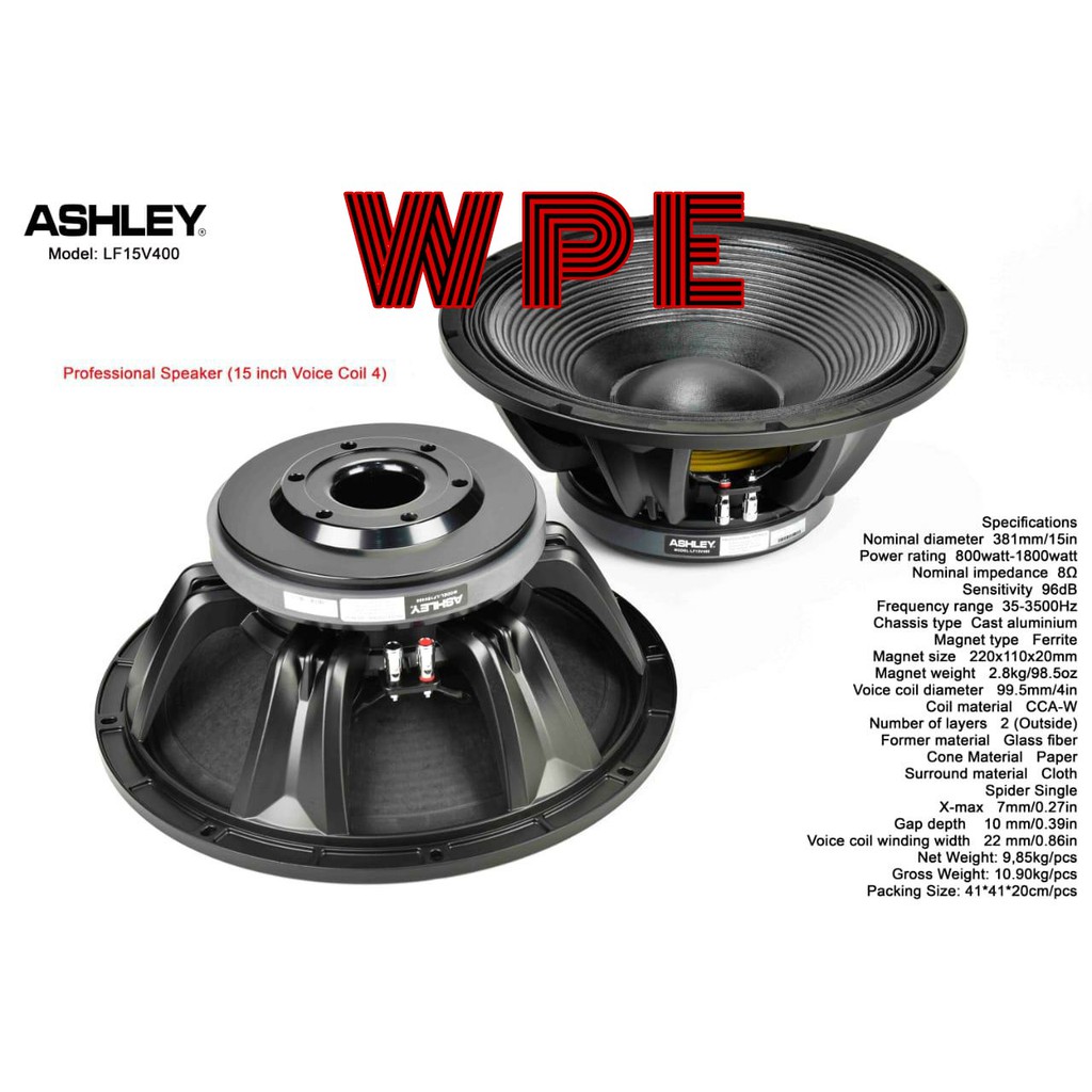speaker komponen ashley lf15v400 original ashley lf 15v400