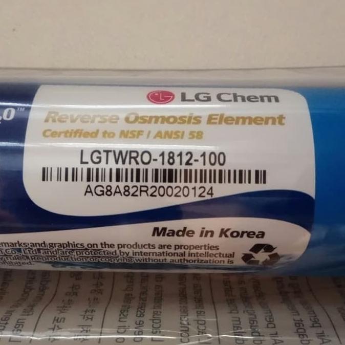 Membran Ro Reverse Osmosis Lg 100 Gpd - Korea