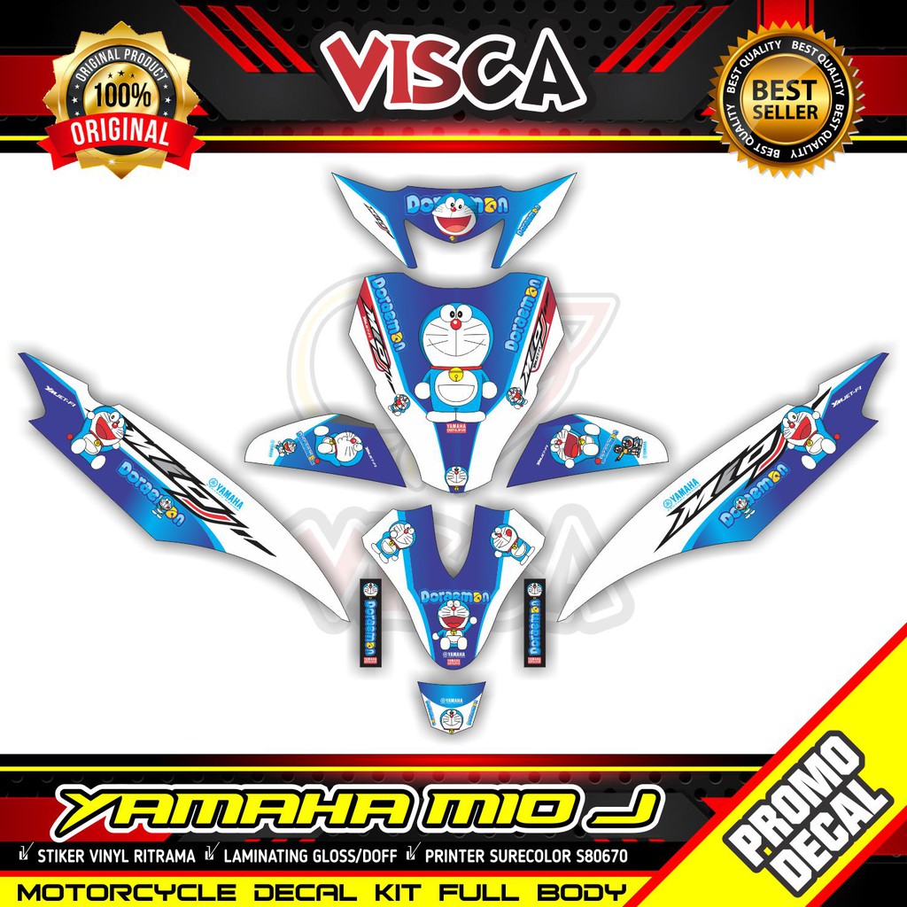 Decal Mio J Full Body Stiker Mio J Full Body Doraemon