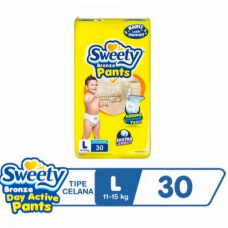 Sweety Bronze Pants L30 - Diapers Popok Celana Sekali Pakai