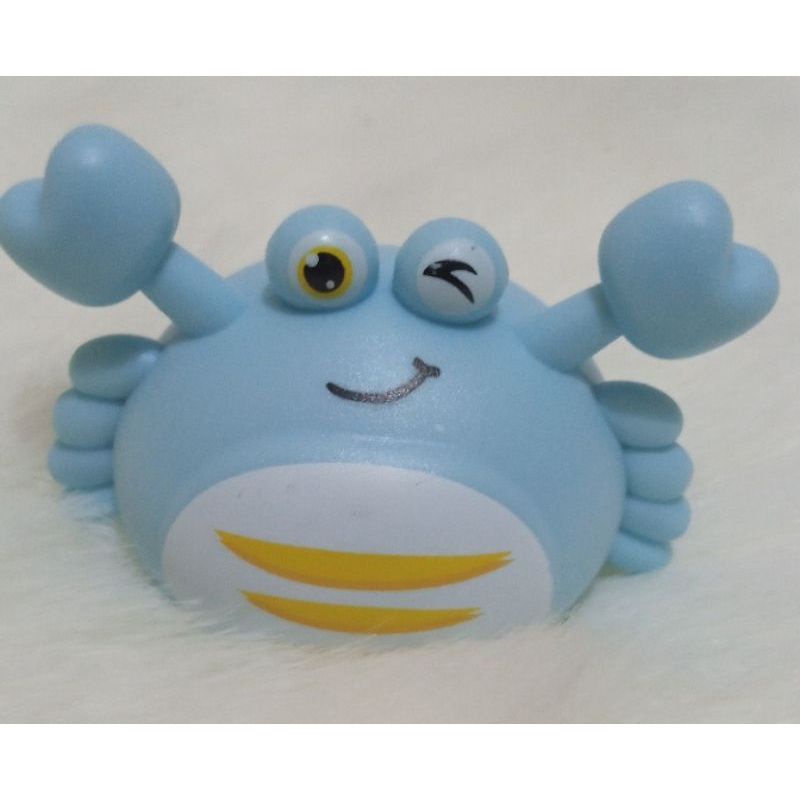 Mainan Anak Mobil Hewan Mobilan Bentuk Binatang Bentuk Hewan Lucu Pull Back / Mainan Lucu Tarik Mundur MURAH-Kepiting Biru