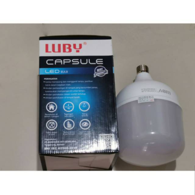 Lampu LED 45 Watt Capsule Merk Luby Cahaya Putih / Lampu Luby 45Watt