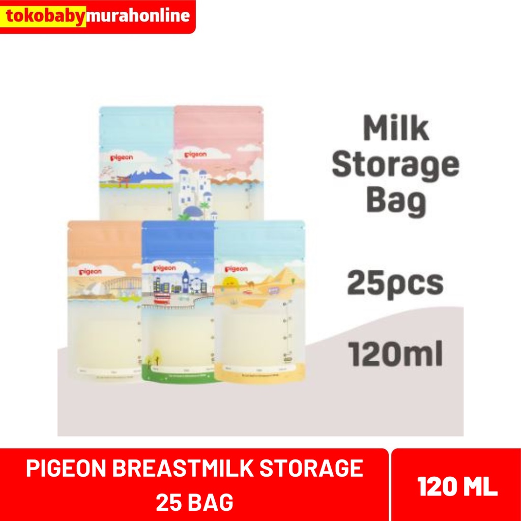 PIGEON BREASTMILK STORAGE BAG 120ML 25BAG 050260 / KANTONG ASI