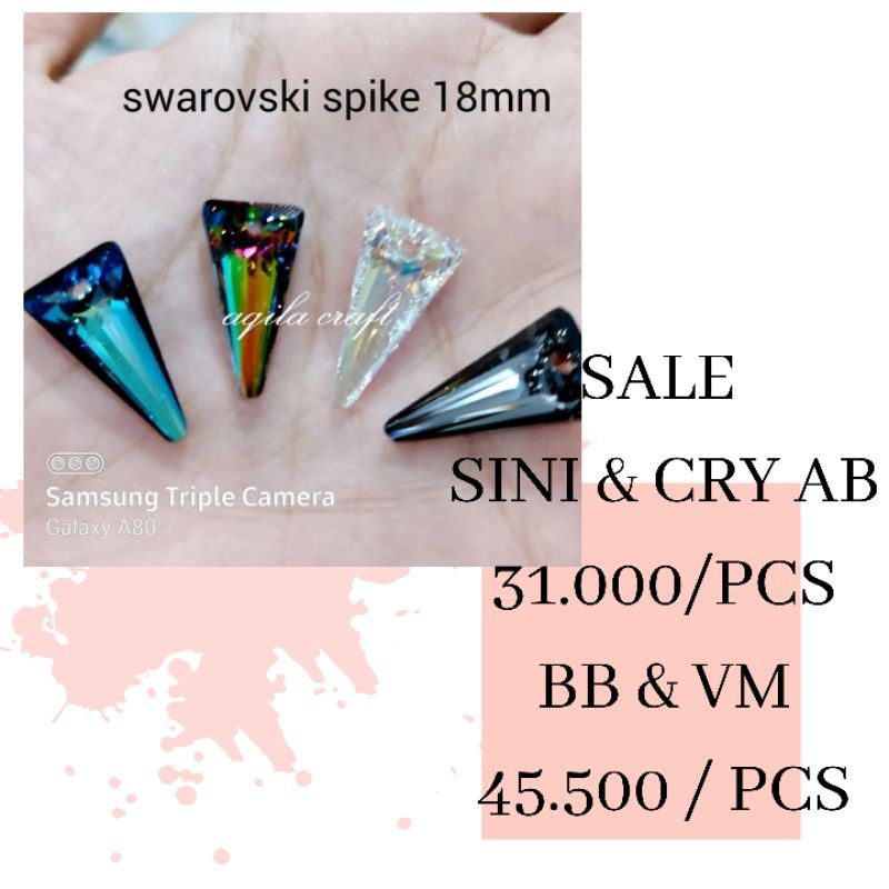 SALE CRYSTAL SWAROVSKI ORIGINAL AUSTRIA CRYSTAL SWAROVSKI SPIKE 18 MM