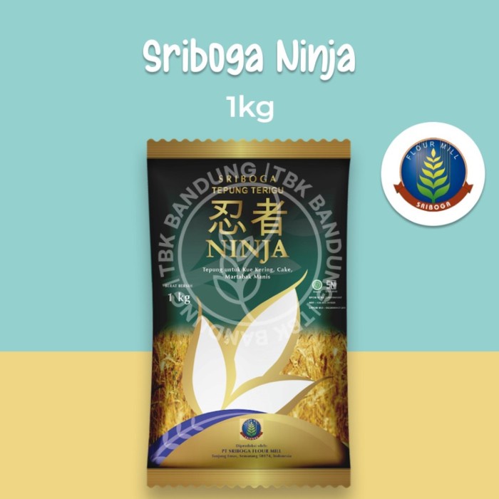 

D02D1 Tepung Gandum Sriboga Terigu Ninja Jepang 1Kg Da01D100