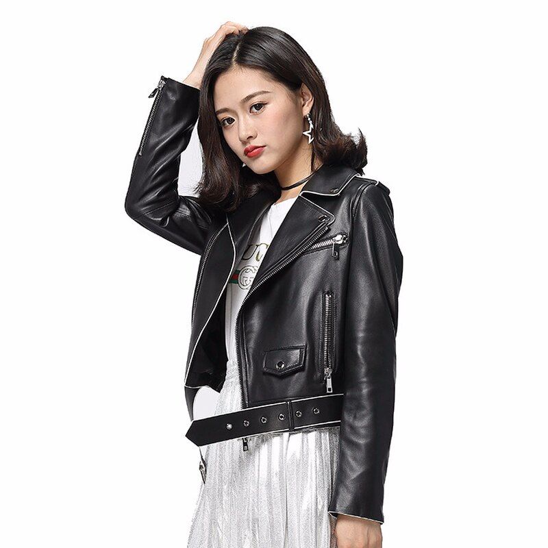 Jaket Kulit Wanita Ramones Changcuters Korea Blazer