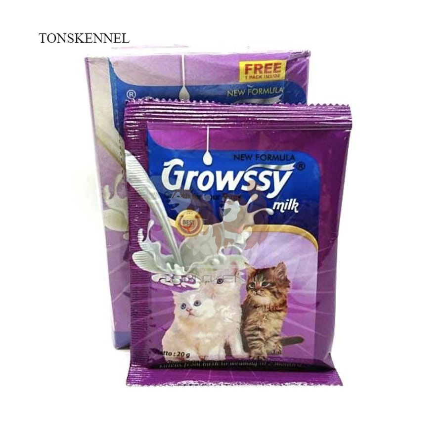 Growssy Milk Kitten 20gr Sachet  Susu Anak Kucing Growsy Koneko Cattiee Cat Top Growth