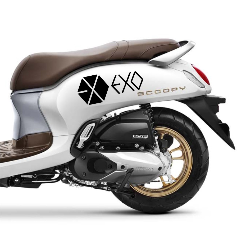 STIKER NCT DREAM BTS EXO MOTOR UNIVERSAL HONDA BEAT SCOOPY YAMAHA MIO AEROX STICKER CUTTING ISI 2 PCS SEPASANG KIRI KANAN BISA STIKER CUSTOM