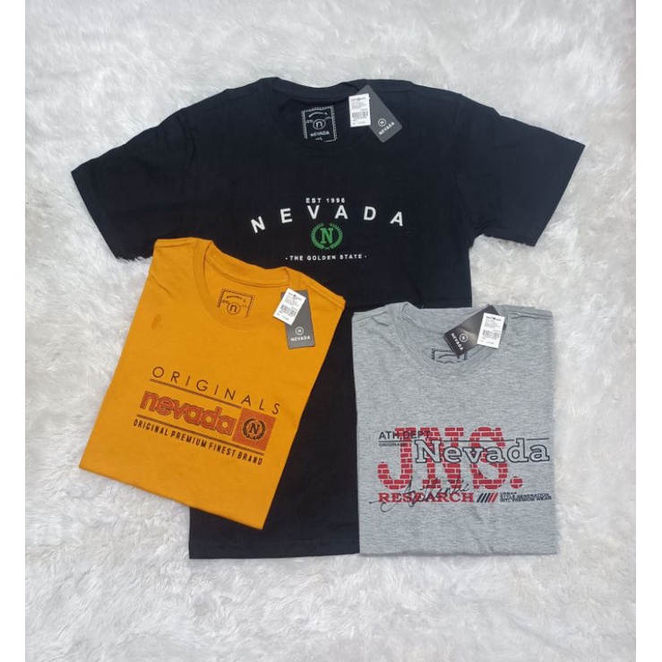 PROMO KAOS NEVADA ISI 3PCS 100RB/KAOS NEVADA/KAOS NEVADA DEWASA/KOAS DISTRO/KAOS DISTRO BANDUNG/KAOS NEVADA ORIGINAL/KAOS PRIA/KAOS PRIA KEREN MOTIF RANDOM