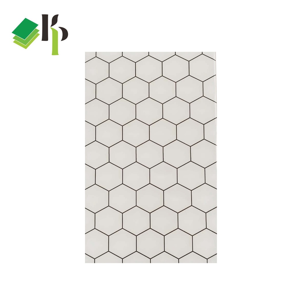 Keramik Dinding Kia Hexagon Black 25x40