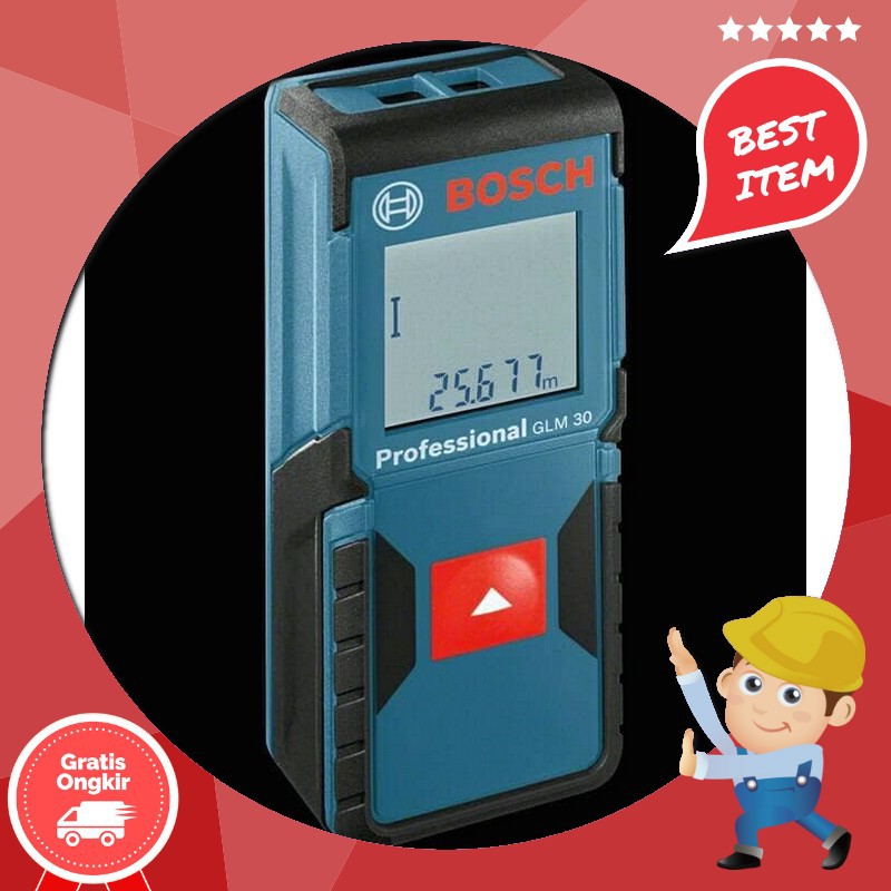 Jual Meteran Laser Digital Glm 30 Bosch Alat Ukur Digital Laser