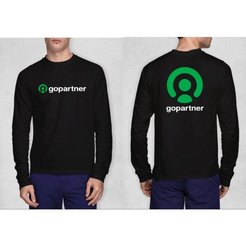 PROMO KAOS GOPARTNER KAOS KURIR DRIVER LENGAN PANJANG -HARYADSGLOBAL