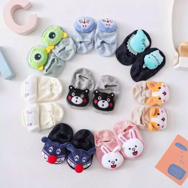 Kaos Kaki Prewalker 3D bayi lucu Dengan Antislip