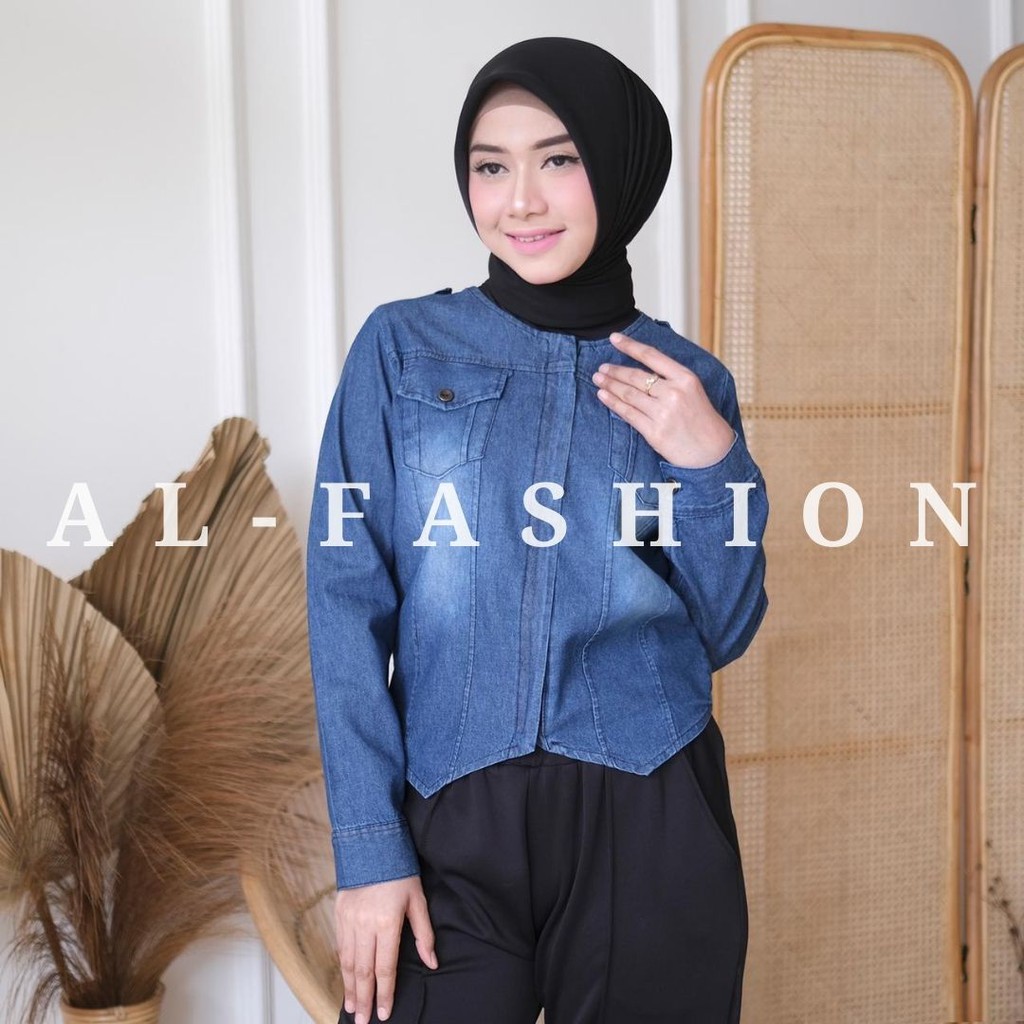 BAJU GAMIS DRESS MUSLIMAH JAKET LEA JEAN WASH SYARI ORIGINAL TERLARIS TERMURAH TOP BRAND