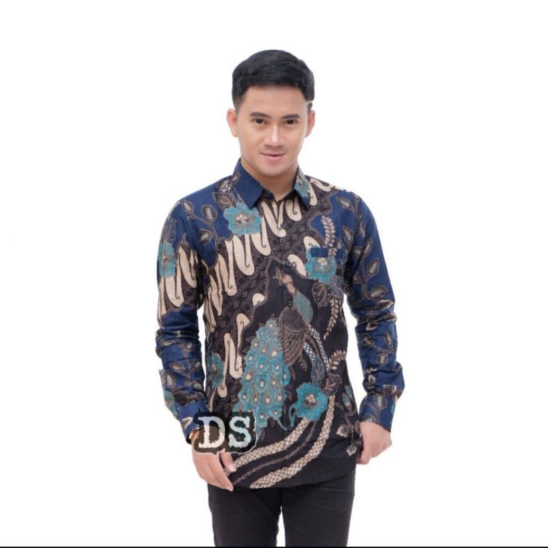 KEMEJA BATIK SLIM FIT PRIA MODERN | Batik Pria lengan panjang | Batik Original | Kemeja Size M L XL