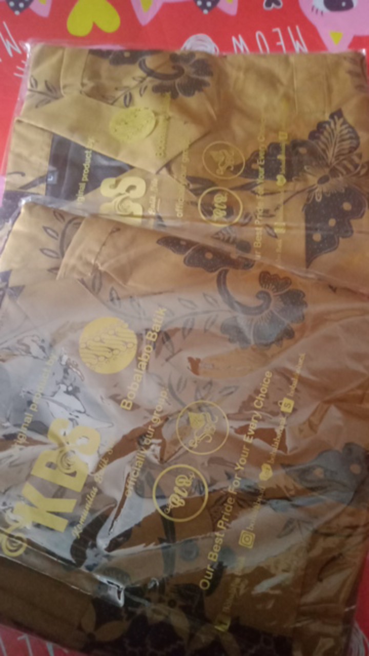 Sarung Batik Solo Set Kemeja Batik Lengan Panjang Motif Kupusaka Kawung Original Bahan Adem & Halus